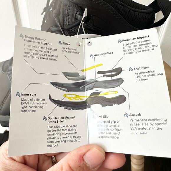 Haix Black Eagle Leather Tactical Safety Combat Boots Goretex NWT Men 8.5 US - Picture 12 of 15